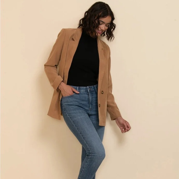 Sandwash Blazer by Autres Filles - Dark Camel NWT - Picture 2 of 5